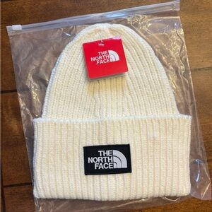 The North Face White Knit Beanie